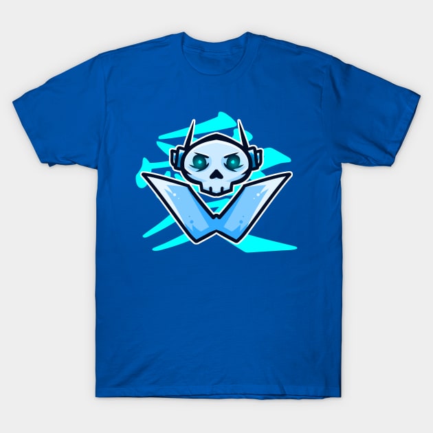 ICE SKULL Illustrations T-Shirt by Aldyz